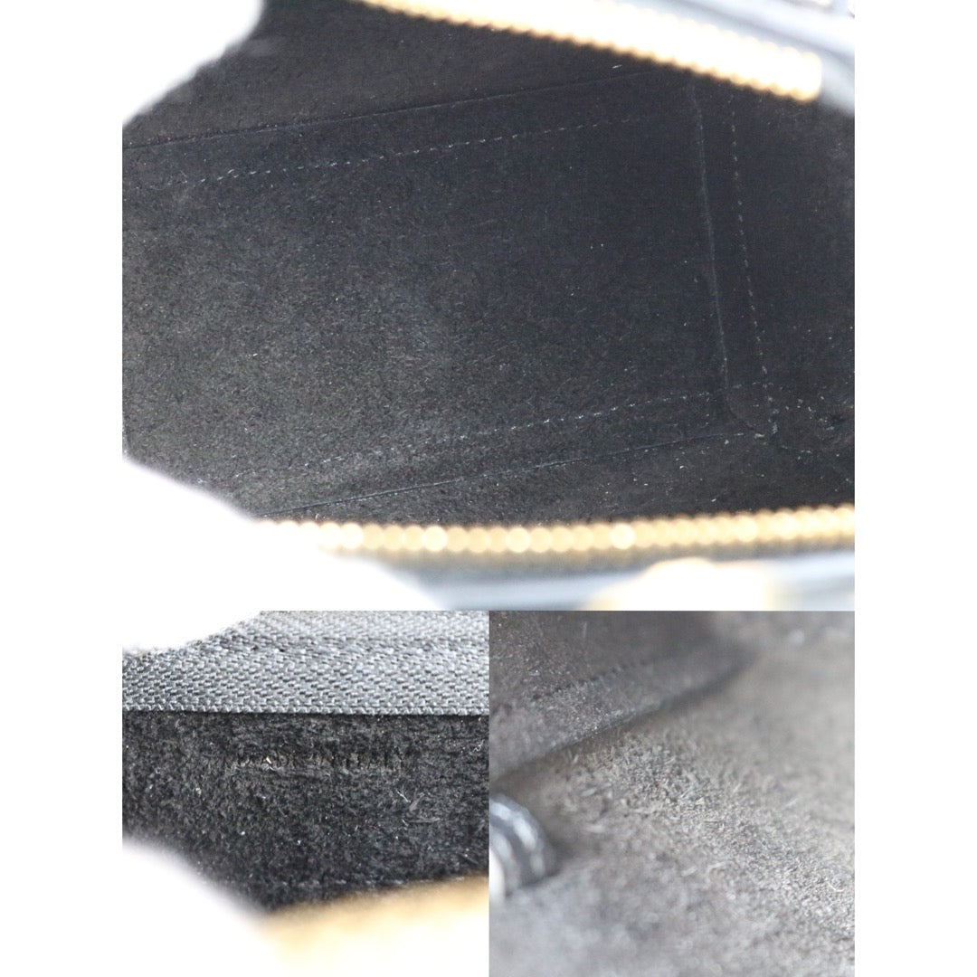 Very Good ( Rank A)｜CELINE Calf Leather Belt Pico Handbag Shoulder Bag Black｜S25070709