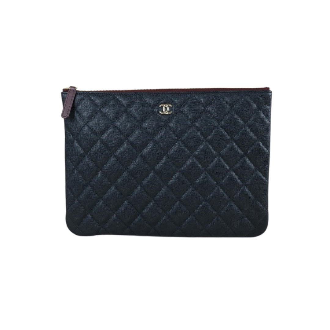 Include Entrupy Certificate of Authenticity｜Excellent（Rank SA）｜Full Set CHANEL Caviar Skin  Klassische Pochette Mit Reissverschluss  Black IC Chips Model｜X26051804
