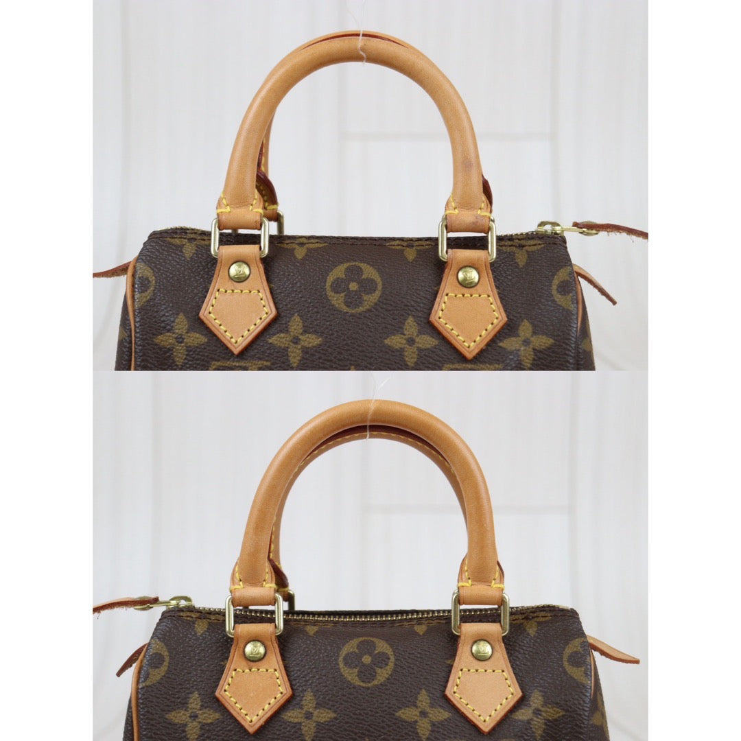 Rank A ｜ LV Monogram Mini Speedy Handbag With Shoulder Strap｜23121604