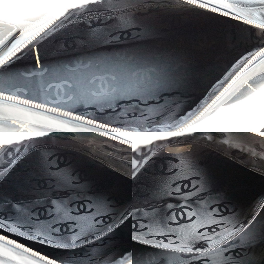 Good ( Rank AB)｜CHANEL Hobo Calf Leather Shoulder Bag  Made In 2003～2004Year｜W24090501