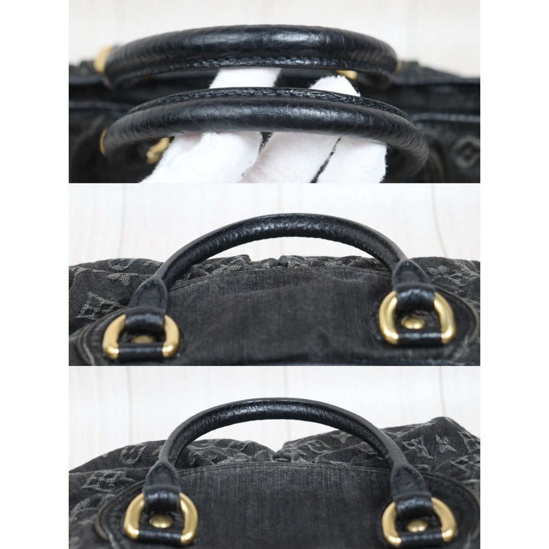Good ( Rank AB)｜ LV Denim Monogram Black Tote Bag Shoulder Bag｜26030801