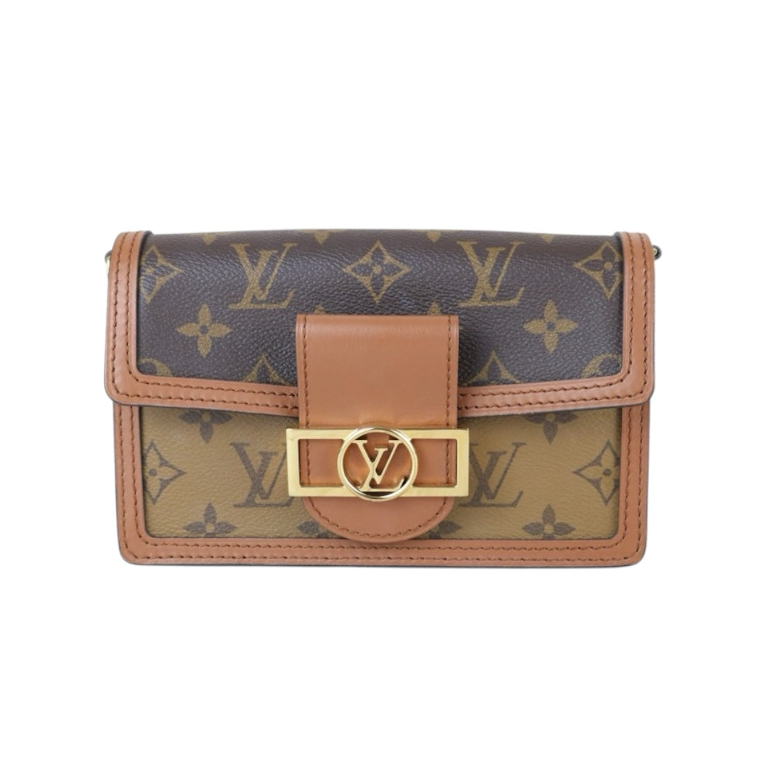 Very Good ( Rank A) ｜LV Monogram Reverse Dauphine Mini WOC Chain Shoulder Bag  IC Chips Model｜S25092402