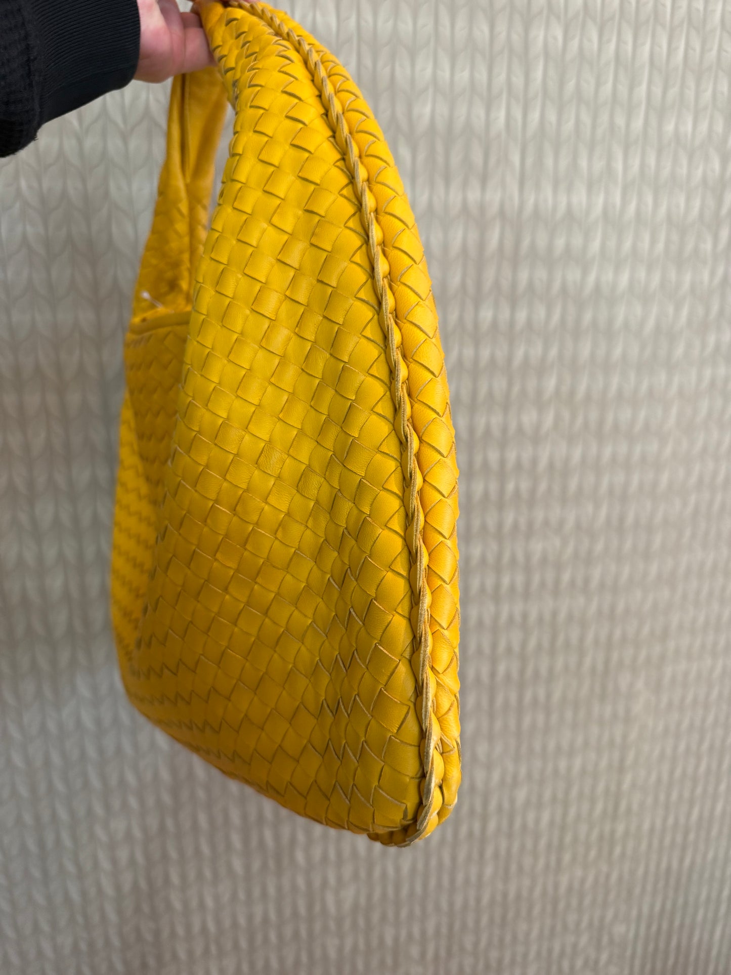 Bottega Veneta Lamb Skin Braid Shoulder Bag