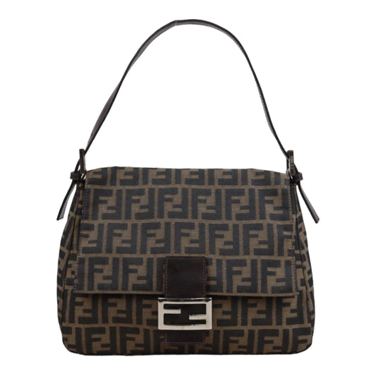 Rank AB｜ FENDI Zucca Mamma Baguette Shoulder Bag ｜24021509