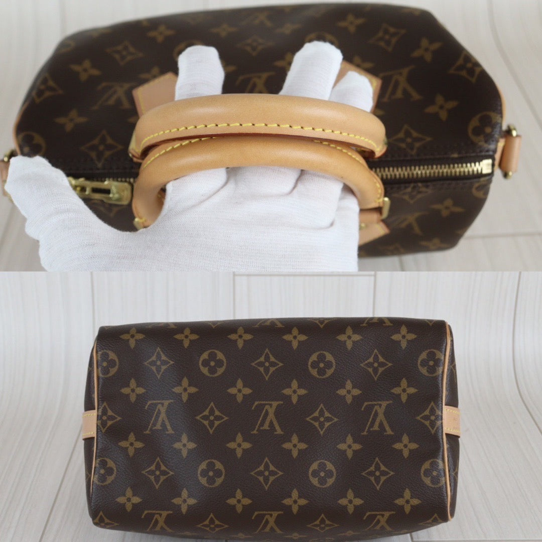 Rank A ｜ LV Monogram Speedy 25 With Shoulder Strap｜V23091513