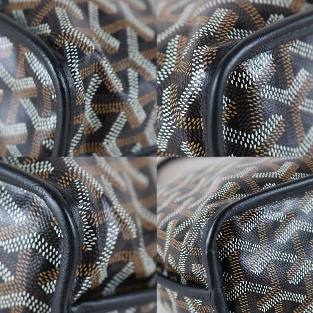 Very Good ( Rank A) ｜ Goyard Anjou Mini Tote Bag Black｜W25081503