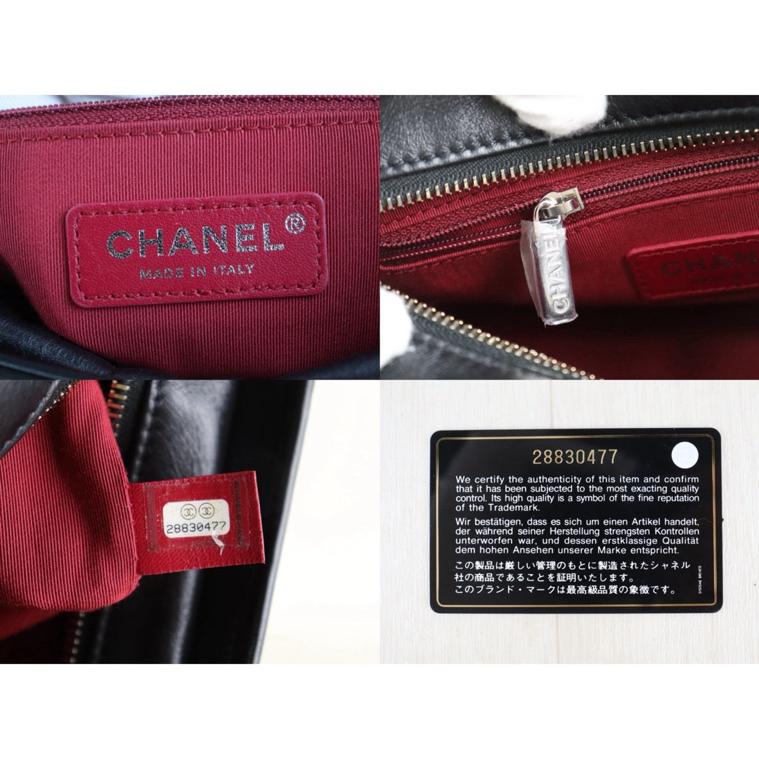 Include Entrupy Certificate of Authenticity｜Very Good ( Rank A) ｜CHANEL PM Gabrielle Calf Leather Shoulder Bag Black Made In 2019-2020Year｜Z26091503