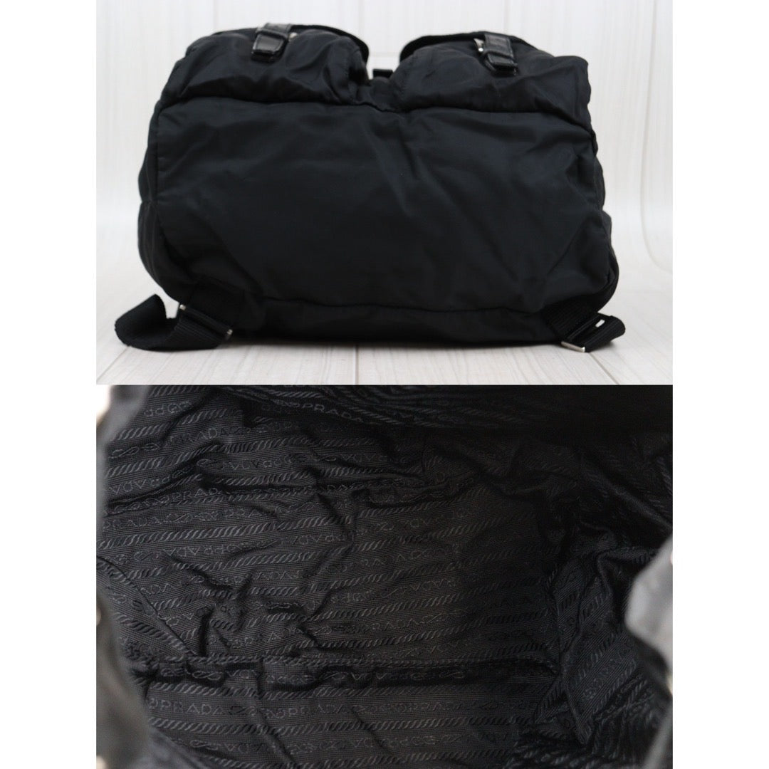 Rank AB｜Prada Nylon Backpack Medium Black｜24031407