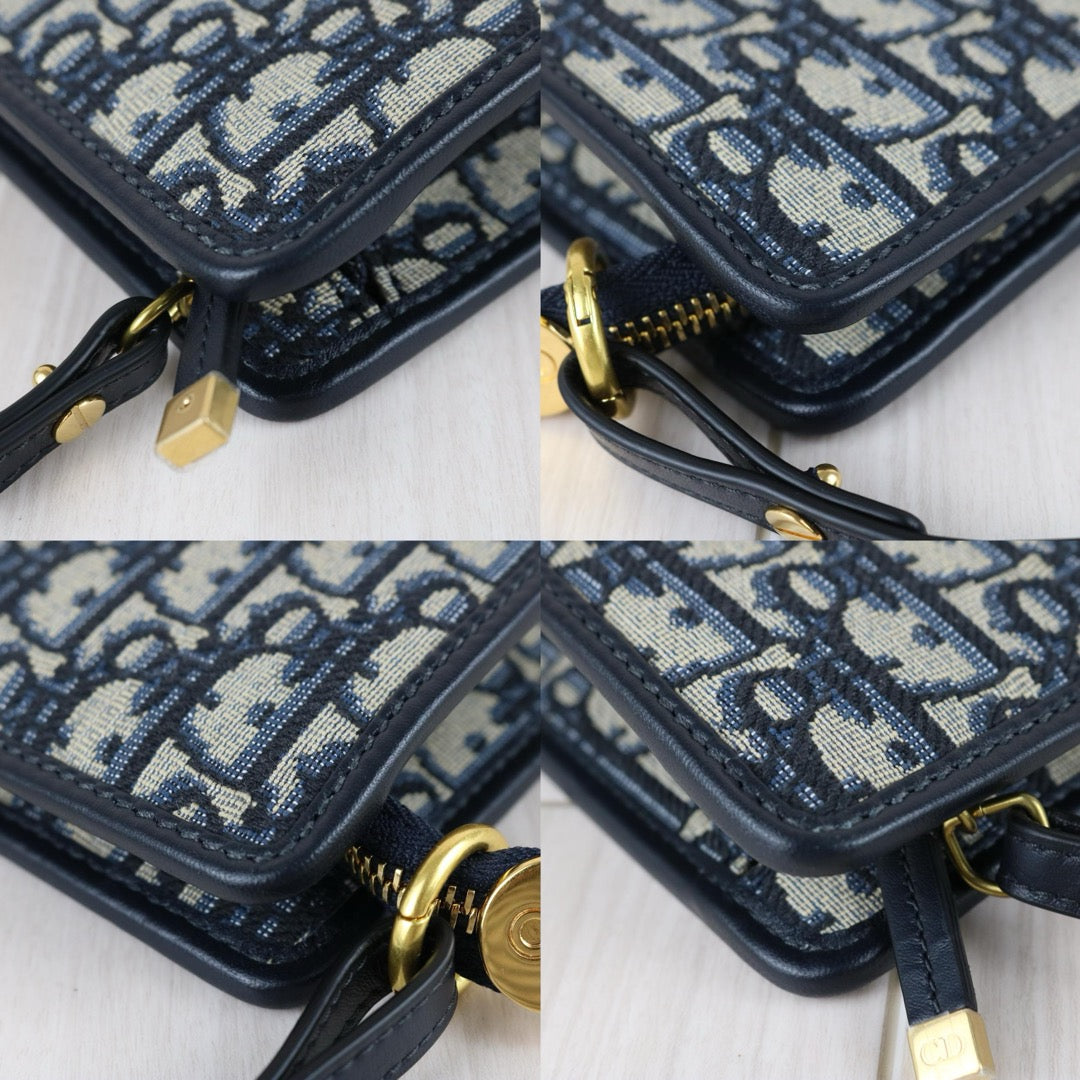 Include Entrupy Certificate of Authenticity｜Very Good ( Rank A)｜Full Set Dior 25 Montaigne Oblique Pouch Handbag｜S26050602