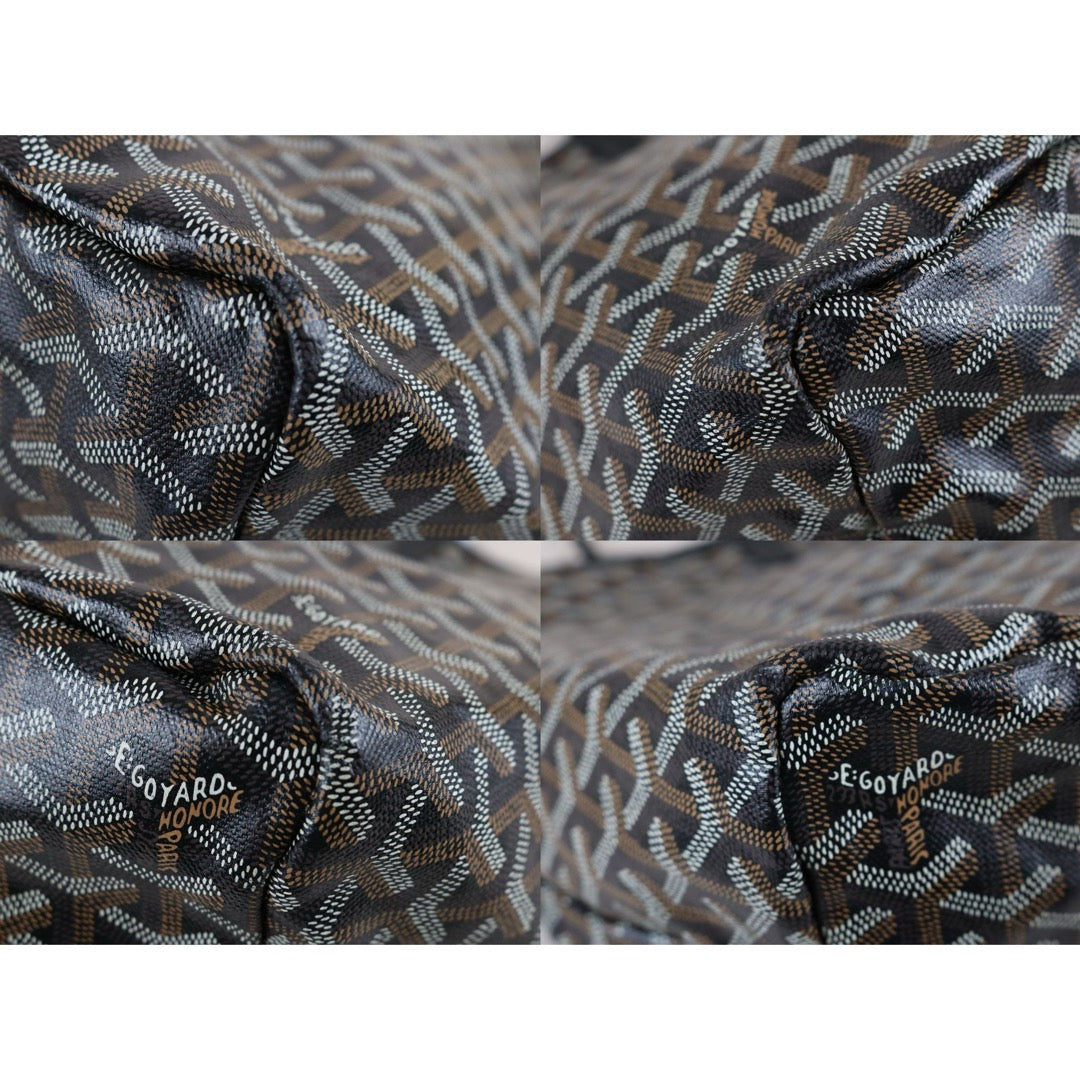 Very Good ( Rank A)｜ Goyard Saint-Louis GM Tote Bag Black｜S25070701