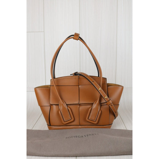 Very Good ( Rank A)｜ Bottega Veneta Calf Leather Mini Arco29 Handbag Shoulder Bag Caramel｜S25071506