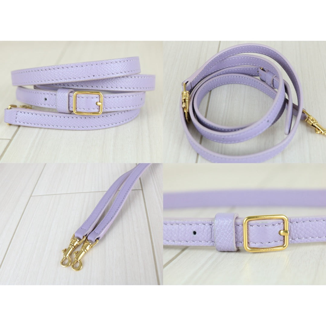 Very Good ( Rank A)｜CELINE Calf Leather Belt Pico Handbag Shoulder Bag Lilac｜S25112909