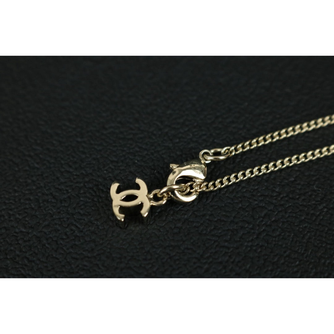 Include Authentic Detective Certificate of Authenticity｜Excellent（Rank SA） ｜ CHANEL B25P  Coco Mark  Argyle Cutout Rhinestone  Necklace｜S26062103