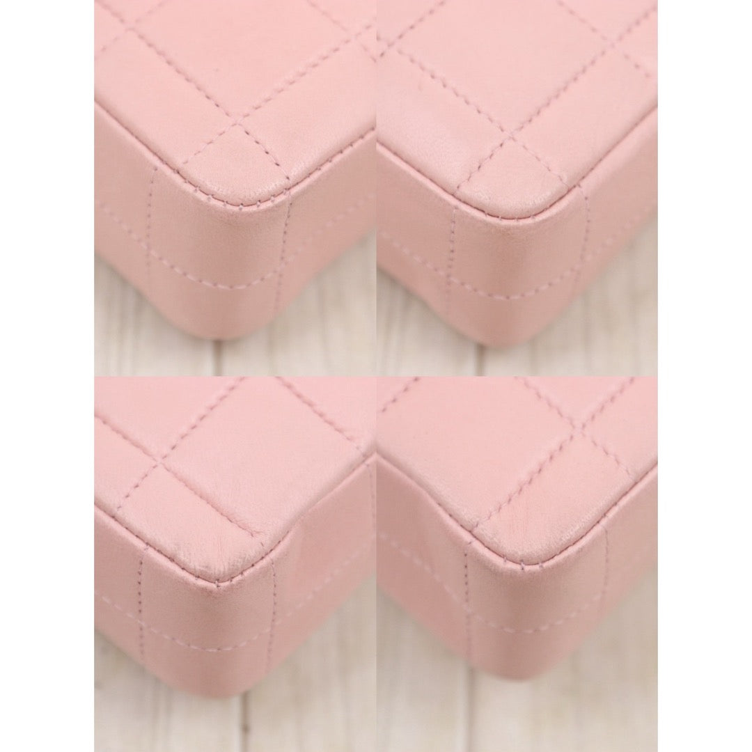 Very Good ( Rank A) ｜ CHANEL  Lambskin Shoulder Bag Pink Made In 2003～2004Year｜25060308