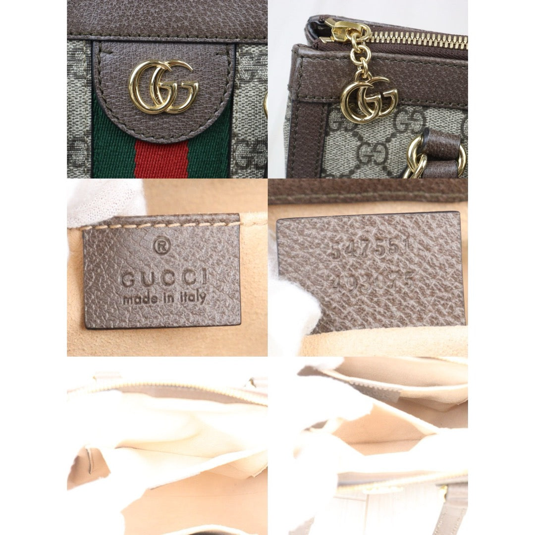 Very Good ( Rank A) ｜GUCCI GG Campus Brown Tote Bag With Shoulderstrap｜P24092410