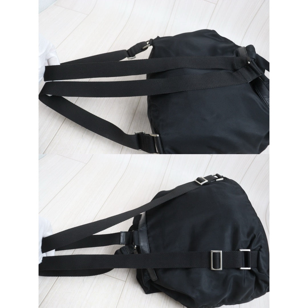 Include Entrupy Certificate of Authenticity｜Good ( Rank AB)｜Prada  Nylon Black Backpack Medium｜26101905