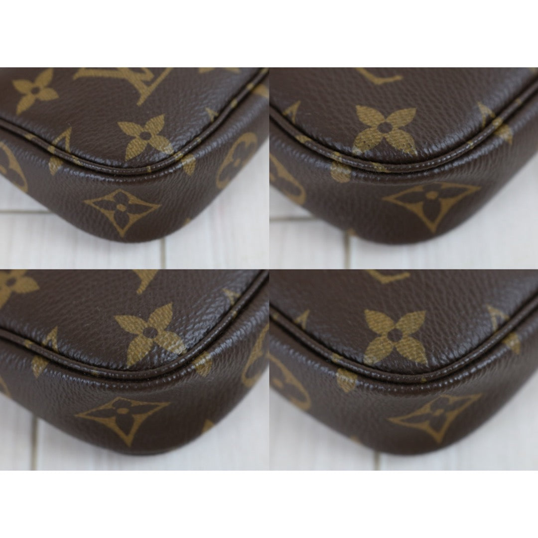 Include Entrupy Certificate of Authenticity｜Very Good ( Rank A) ｜ Louis Vuitton Monogram Mini Pochette Accessoire｜X26081808