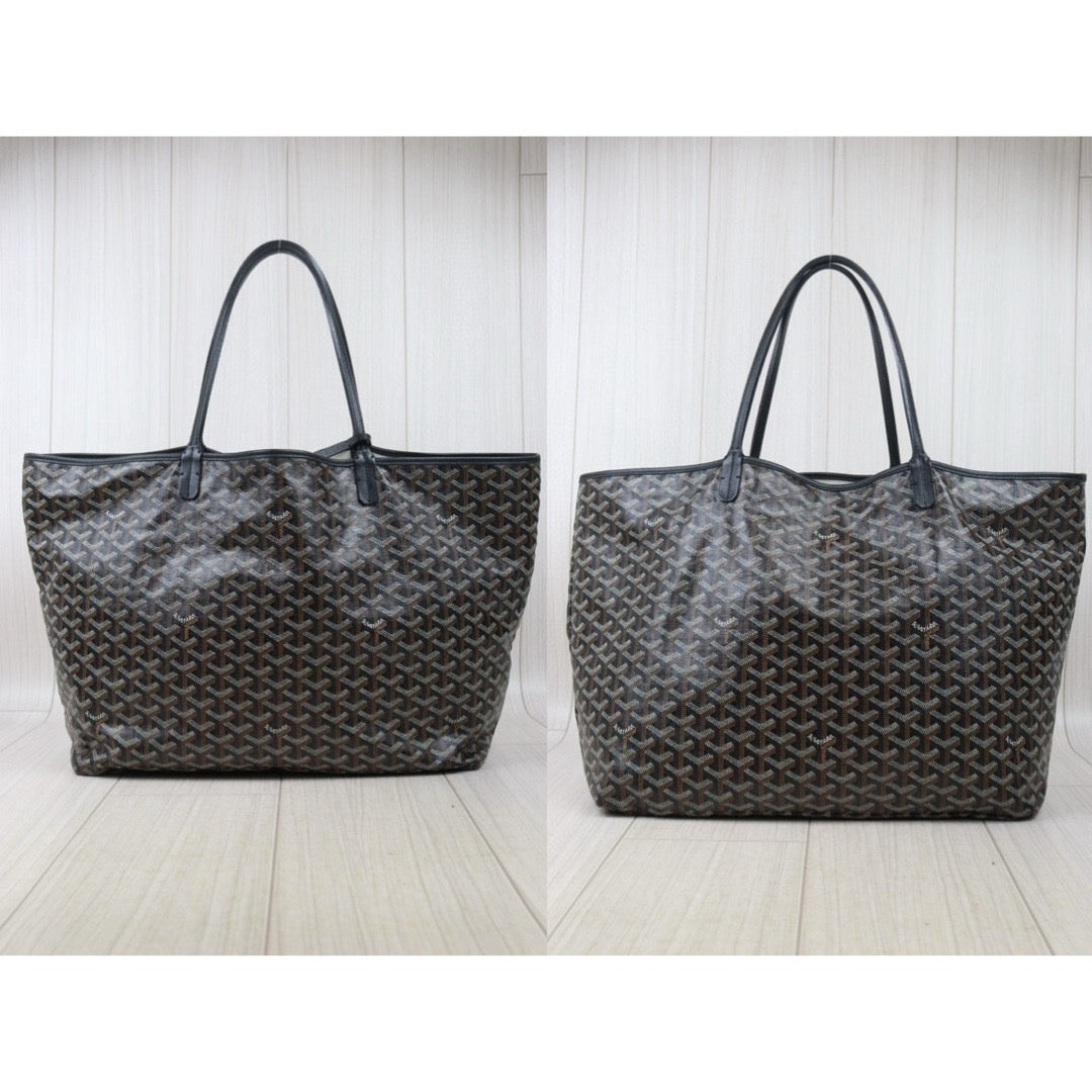 Good ( Rank AB)｜ Goyard Saint-Louis GM Tote Bag Black｜S24092808