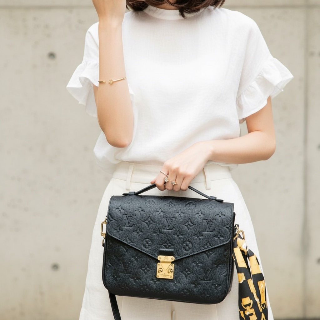 Include Entrupy Certificate of Authenticity｜Very Good ( Rank A)｜Louis Vuitton Monogram Empreinte Pichette Metis ShoulderBag ｜S26042509