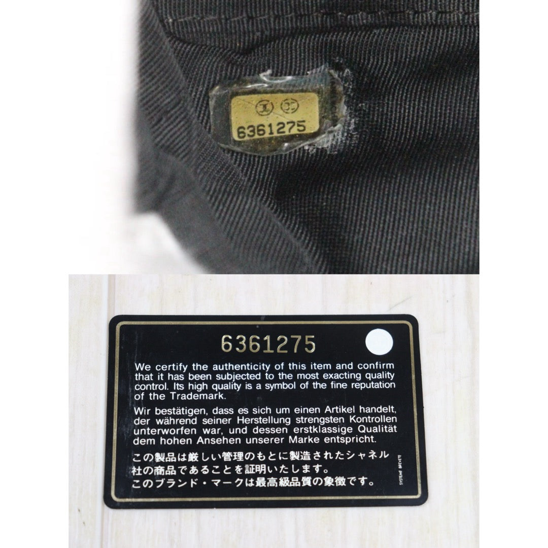 Good ( Rank AB)｜ CHANEL Caviar Skin Calf Leather Bowling Hand Bag Black Made In 2000～2002Year｜25082203