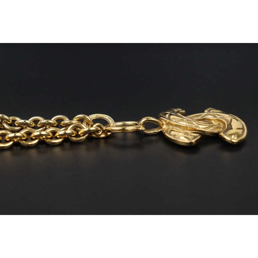 Very Good ( Rank A) ｜  CHANEL Vintage Coco Mark Gold Necklace ｜24112105