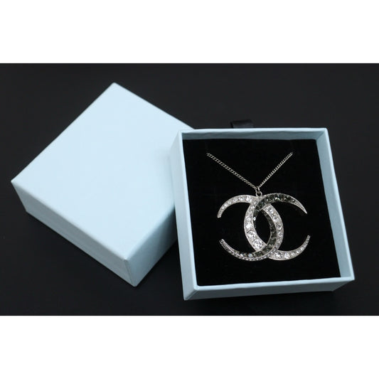 Include Authentic Detective Certificate of Authenticity｜Very Good ( Rank A) ｜CHANEL B15C COCO Mark Rhinestone  Necklace  Made In 2015Year｜S26031029