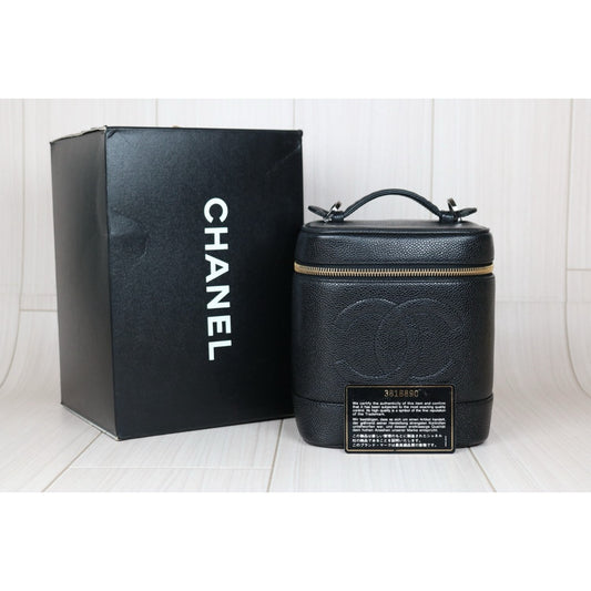 Very Good ( Rank A) ｜ CHANEL Caviar Skin Vanity Handbag  Made In 1994～1996Year ｜S24101101