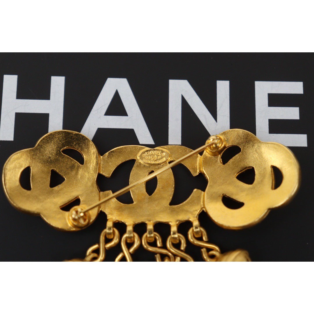 Rank A ｜ CHANEL Coco Mark Bell Gold Brooch ｜Q24050945