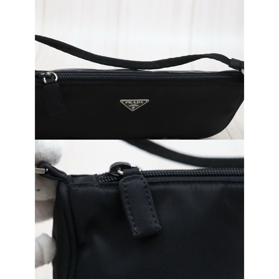 Very Good ( Rank A)｜ PRADA Nylon Black Shoulder Bag ｜25112503