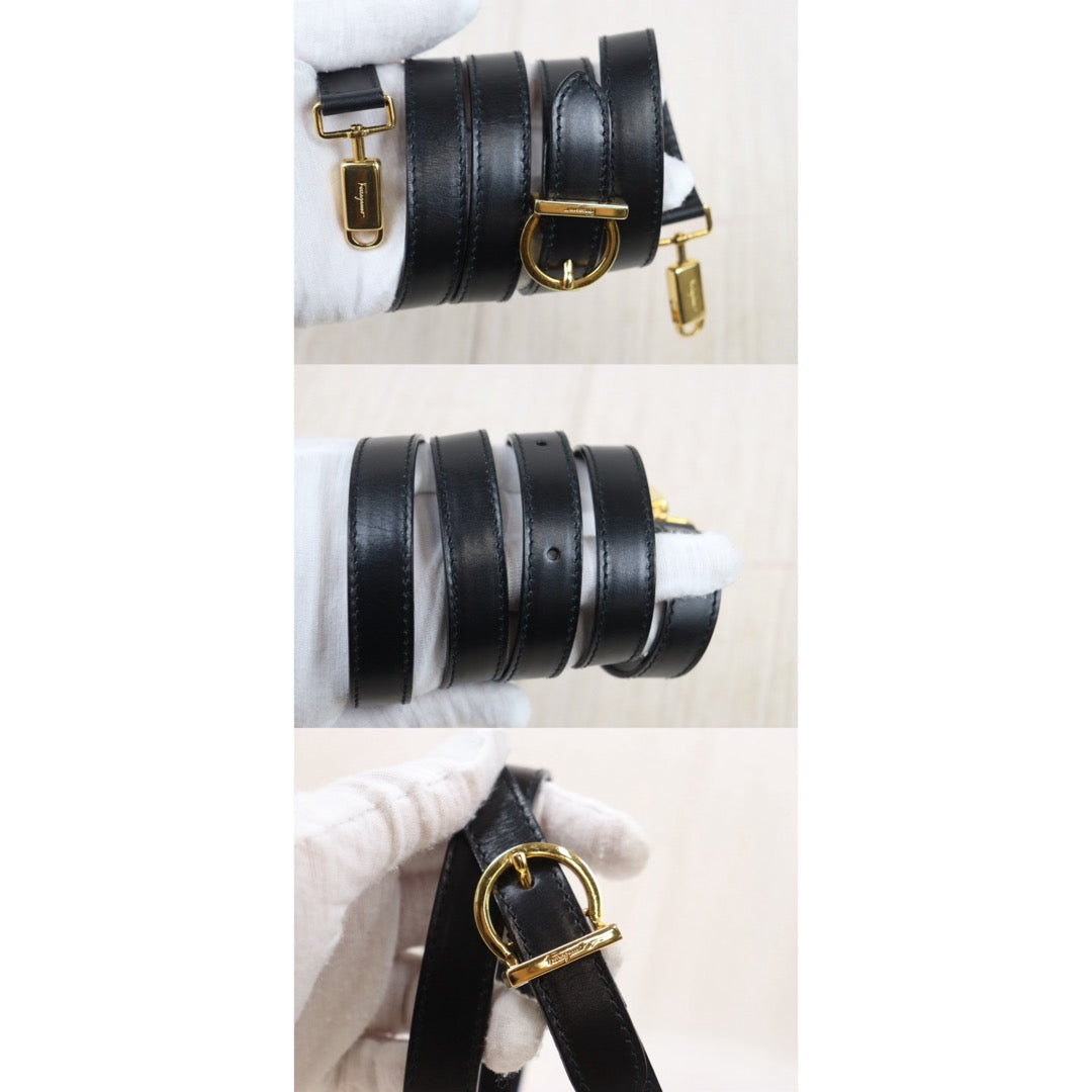 Very Good ( Rank A)｜Ferragamo Gancini 2WAY Handbag Shoulderbag GM｜25081407