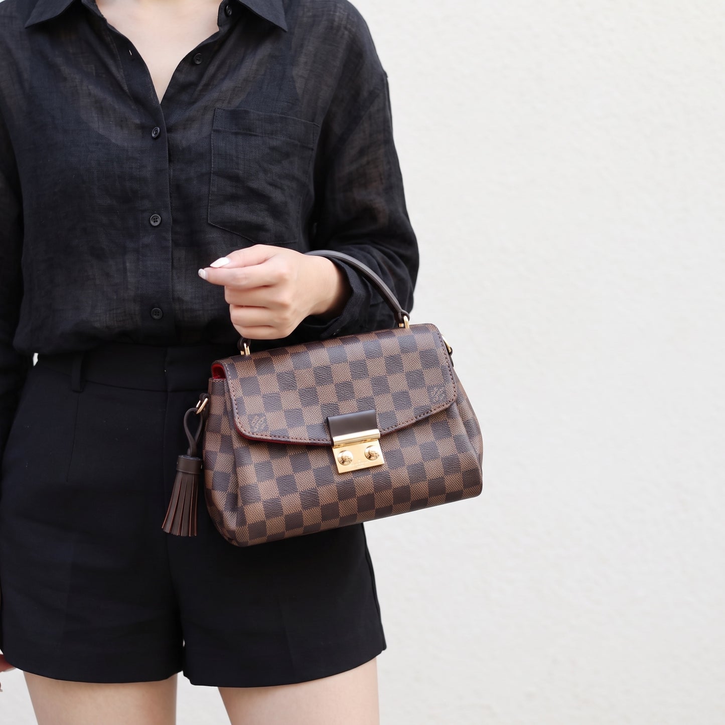 Very Good ( Rank A)｜ LV Damier Tassel Croisette Handbag With Shoulder Bag ｜S26071203