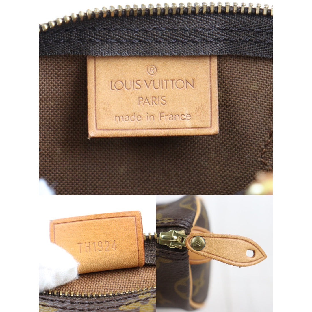 Rank AB ｜ LV Monogram Mini Speedy Handbag With Shoulderstrap ｜23112109