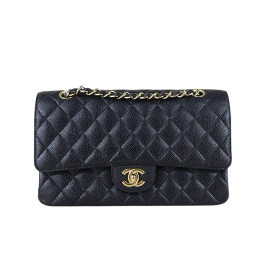 Include Entrupy Certificate of Authenticity｜Very Good ( Rank A)｜ CHANEL Matrasse Chain Caviar Skin Medium Black  Made In 2010-2011 Year｜S26061505