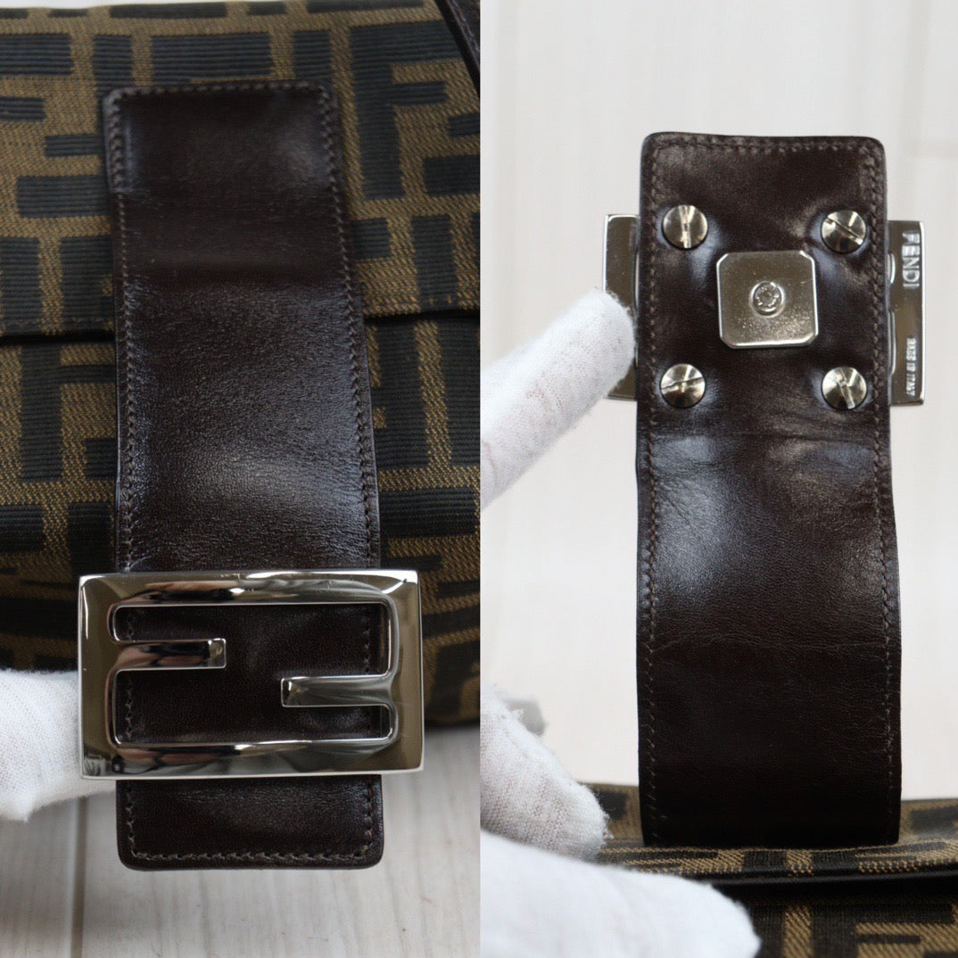 Rank A ｜ FENDI Zucca Mamma Shoulder Bag ｜Q24030503