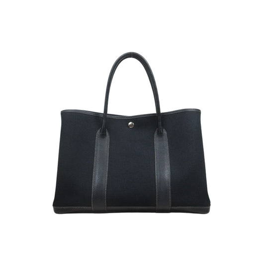 Include Entrupy Certificate of Authenticity｜Good ( Rank AB)｜ HERMES Garden Party 36 Black Handbag □G Stamp Made In 2003Year｜26062908