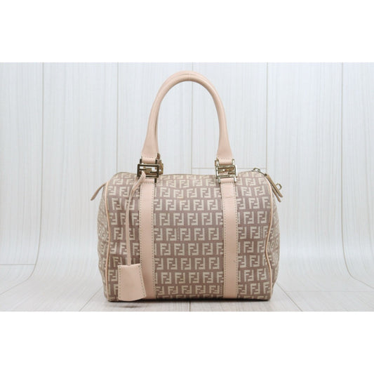 Good ( Rank AB)｜ FENDI Mamma Baguette Boston25 Hand Bag Pink｜25091102