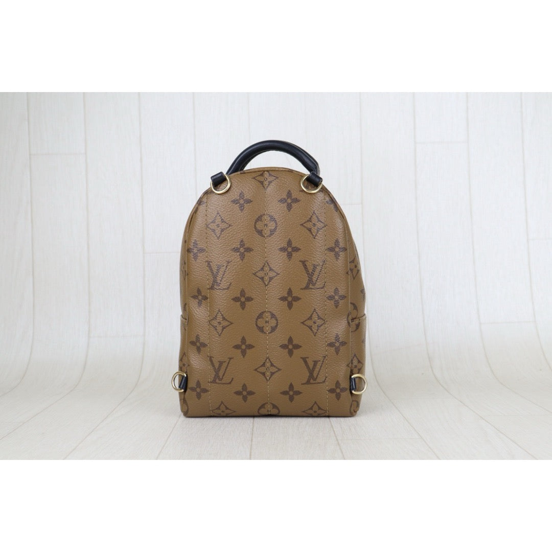 Include Entrupy Certificate of Authenticity｜Very Good ( Rank A) ｜  Louis Vuitton Monogram Coated Canvas Mini Palm Springs Backpack IC Chips Model｜S26040106