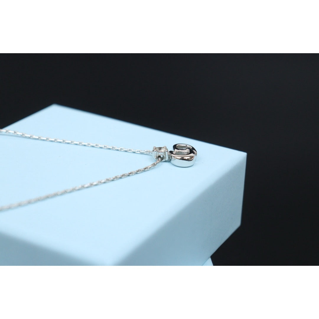 Very Good ( Rank A) ｜ Dior CD  Rhinestone Necklace Silver ｜V25121117