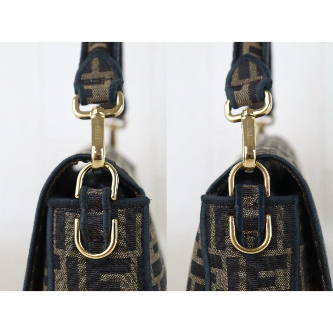 Include Entrupy Certificate of Authenticity｜Very Good ( Rank A)｜ FENDI Mamma Baguette Shoulder Bag  Gold Hardware Current Model｜S26060504