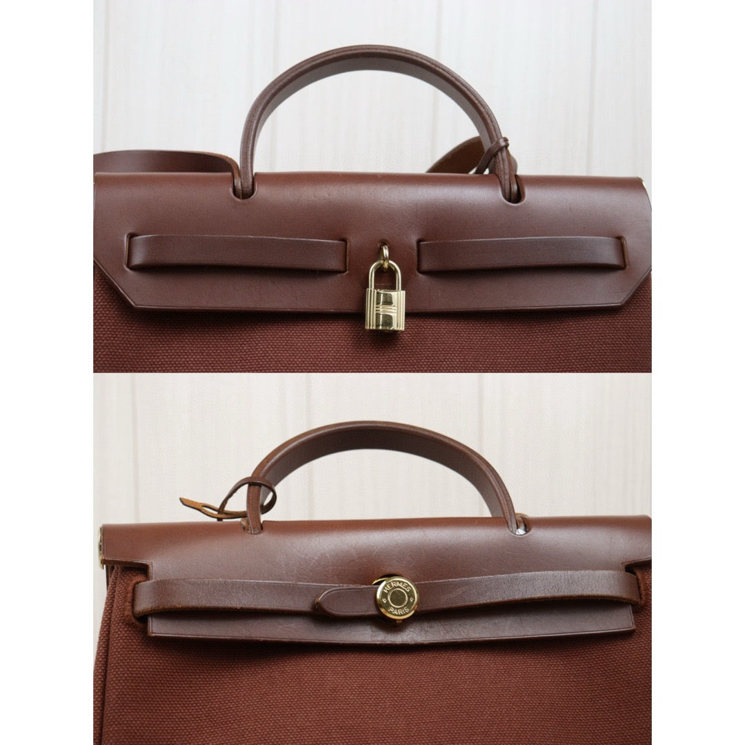 Good ( Rank AB)｜ HERMES Herbag PM □E Shoulder Bag  Made In 2001 Year｜25052202