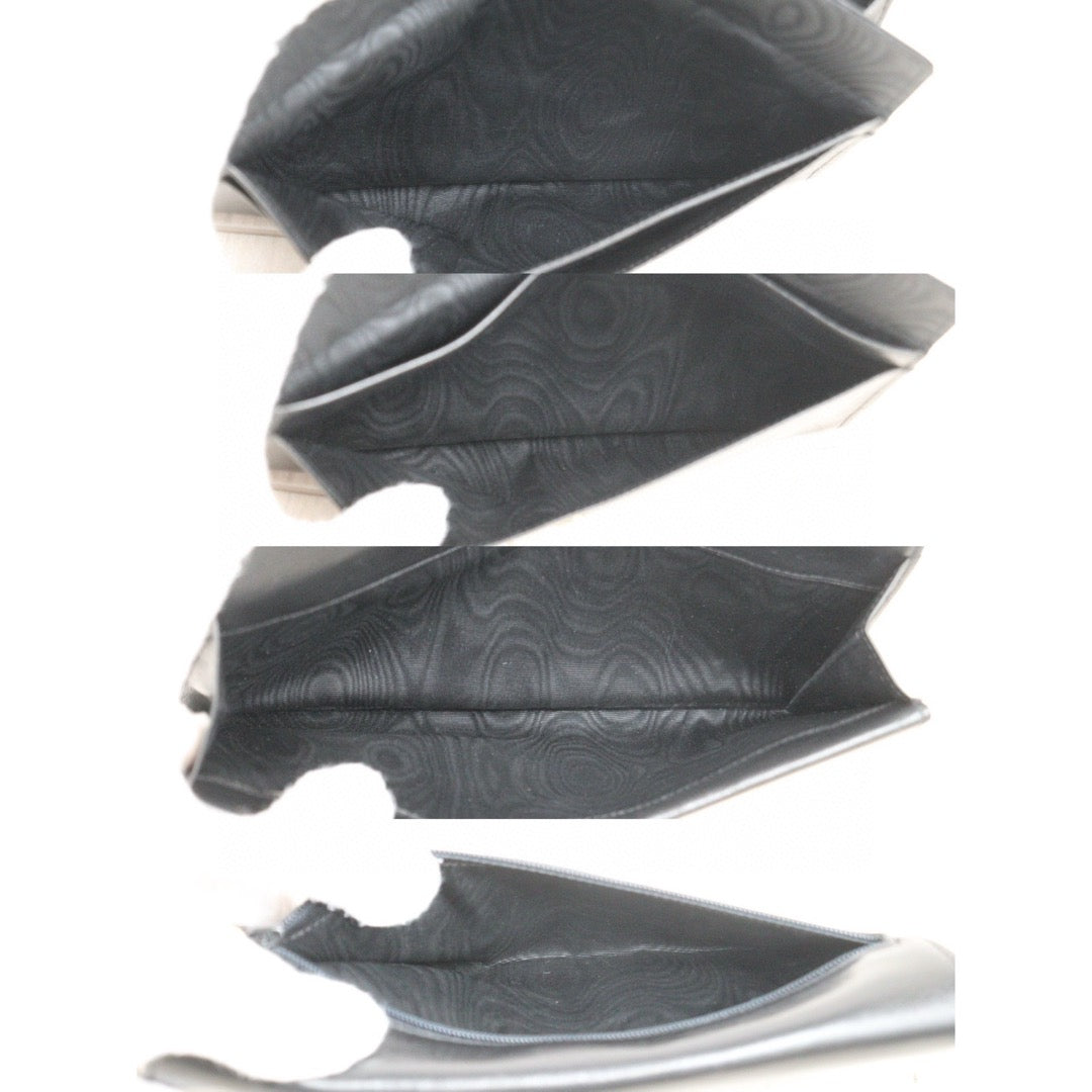 Good ( Rank AB)｜CHANEL Lambskin Black Long Wallet Made In 1991-1994 Year｜W24120911