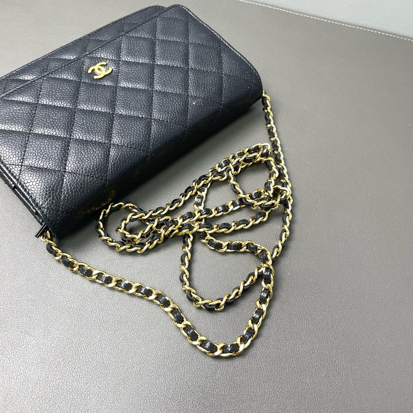 Third installment 3/4｜ CHANEL Matrasse Chain Caviar Skin WOC19 Shoulder Bag Black Made In 2018Year