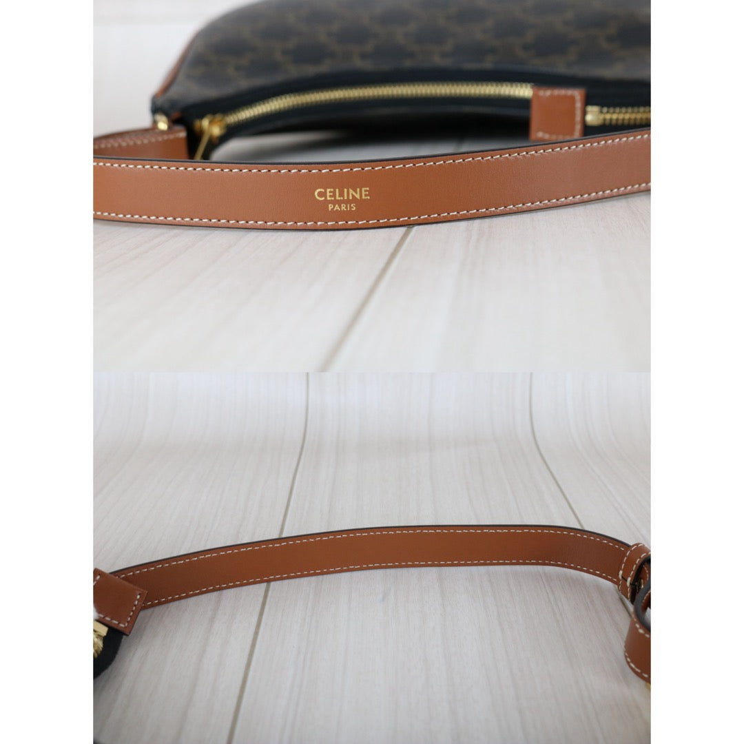 Very Good ( Rank A) ｜ CELINE Macadam AVA Triomphe Canvas Shoulder Bag｜S25112302