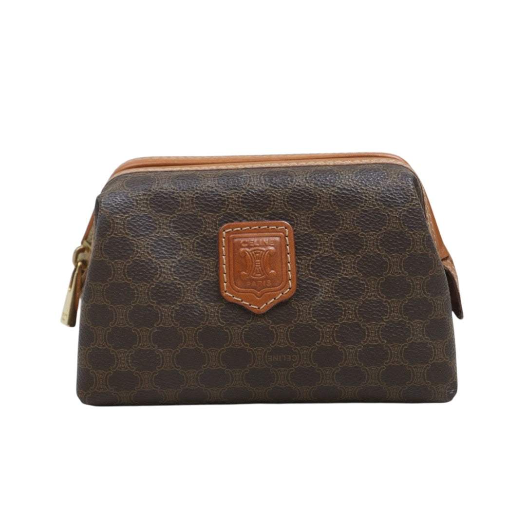 Include Entrupy Certificate of Authenticity｜Good ( Rank AB)｜ CELINE Macadam Vanity Clutch ｜26070909