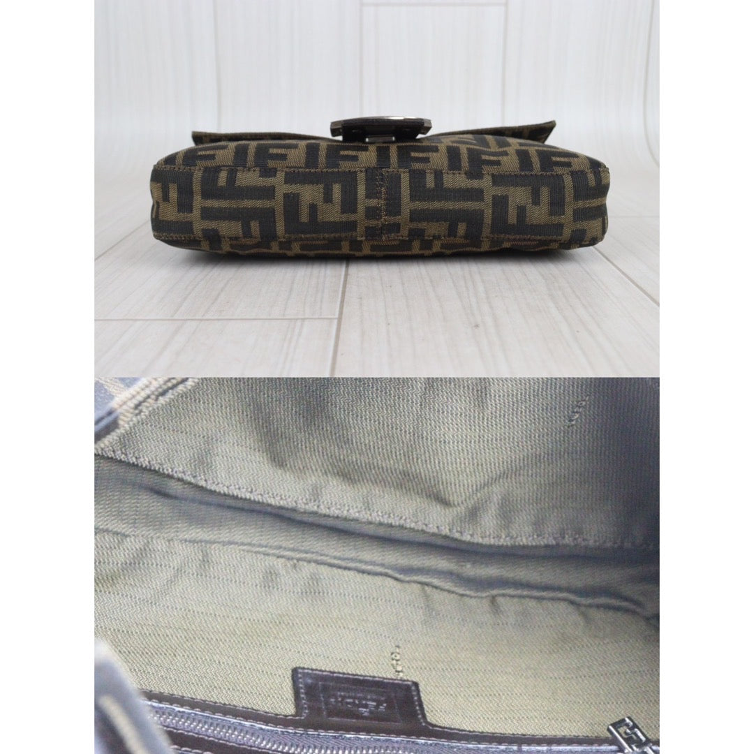 Rank A｜ FENDI Zucca Mamma Baguette Shoulder Bag ｜23092805