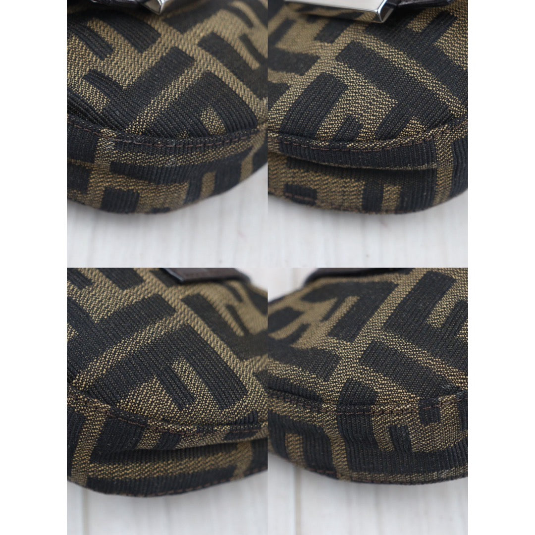 Rank A ｜ FENDI Zucca Mini Croissant Pouch ｜24040814