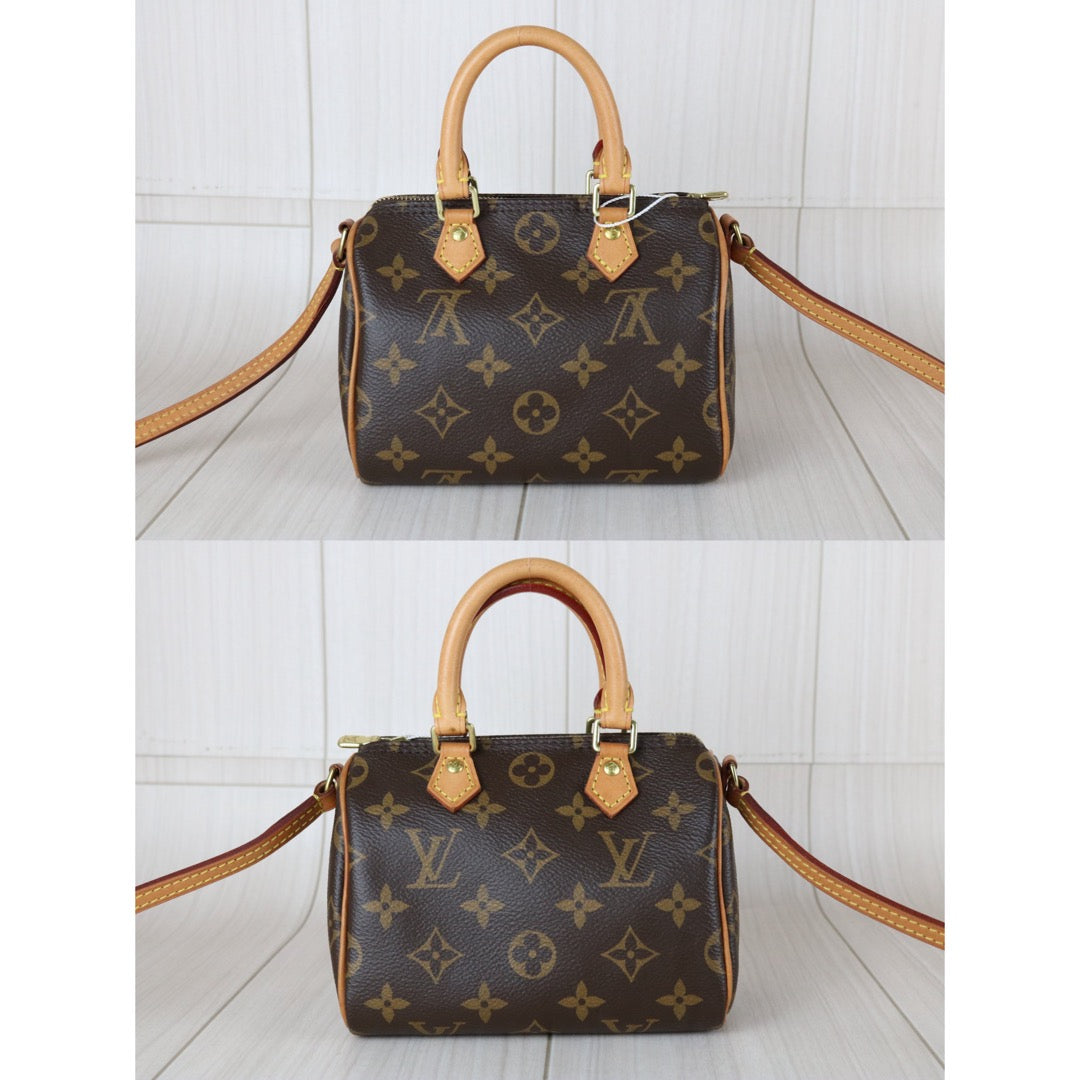 Very Good ( Rank A)｜LV Monogram Nano Speedy Handbag Shoulder Bag｜X25110602