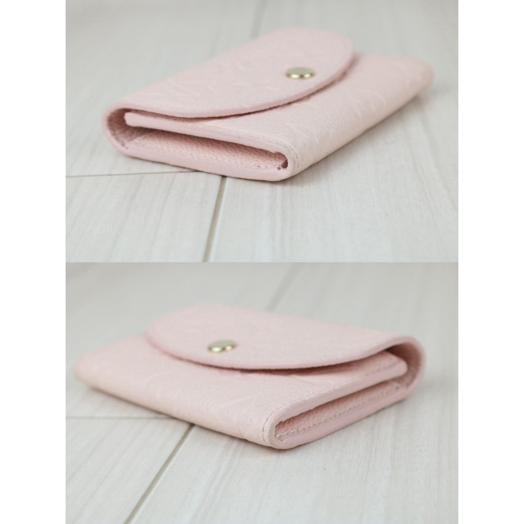 Include Entrupy Certificate of Authenticity｜Very Good ( Rank A)｜LV Monogram Empreinte Portemonnaie Rosalie Wallet Pink  IC Chips Model｜S26060133