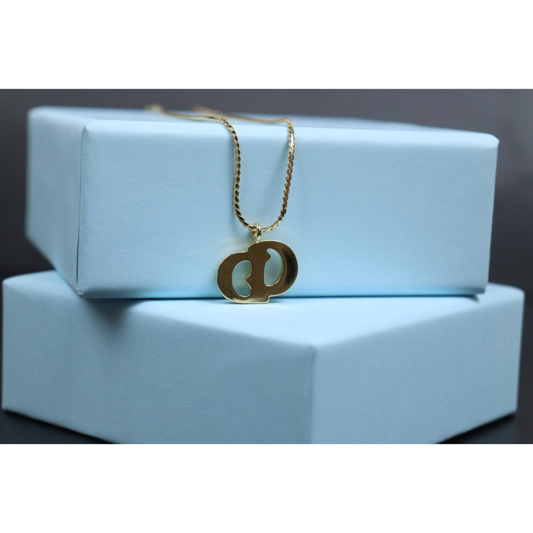 Include Authentic Detective Certificate of Authenticity｜Very Good ( Rank A) ｜ Dior Vintage CD Necklace ｜26040212
