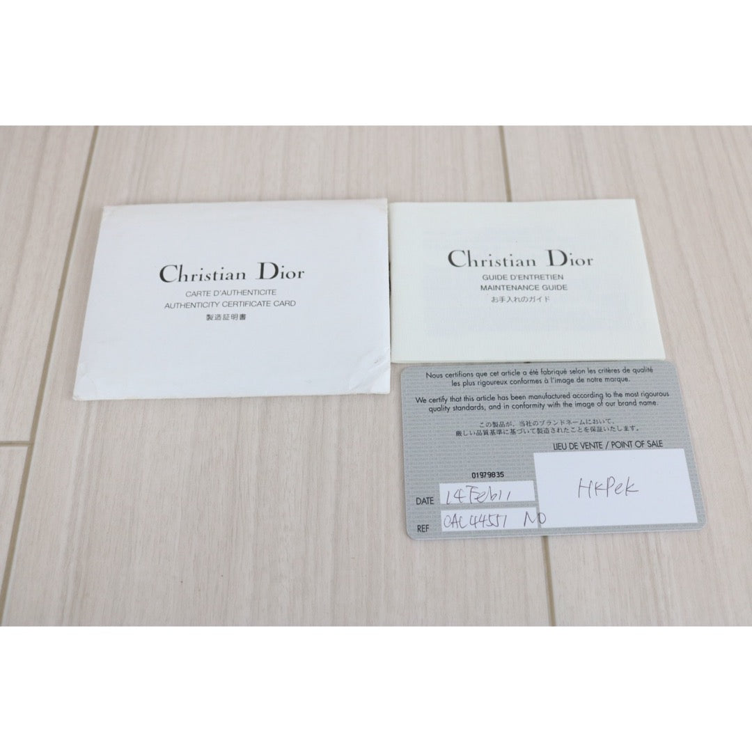 Very Good ( Rank A) ｜  Dior Lady Dior Lamb Skin 2WAY Handbag Shoulder Bag  Black  ｜S25121402